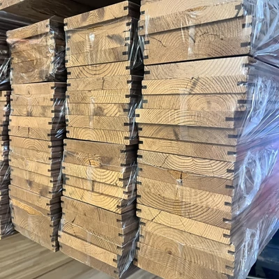 19x117x3000 Erdeifenyő (Borovi) Thermo Rejtett Rögzítésű Teraszburkolat (Klipsz, SUD) AB