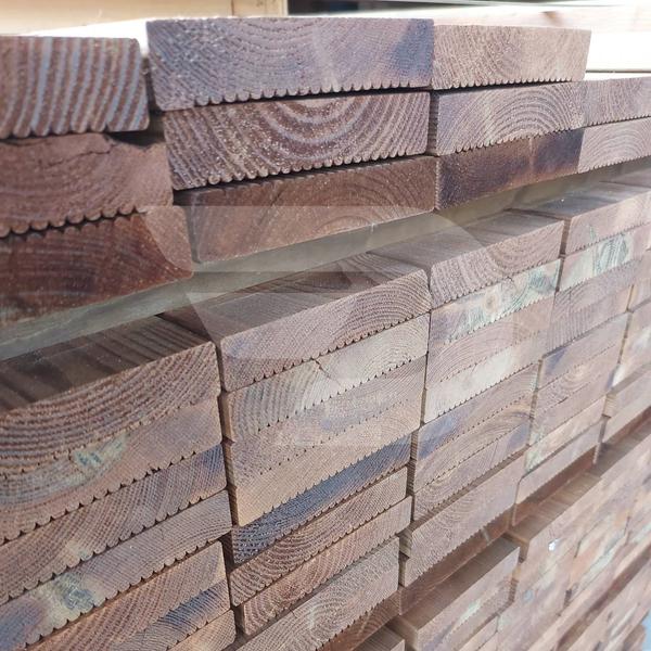 21x120x4800 Borovi Impregnált (telített) Teraszburkolat (Barna, SUD) AB