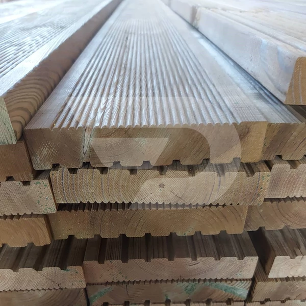 27x145x4800 Borovi Impregnált (telített) Teraszburkolat (Zöld, SUD) AB