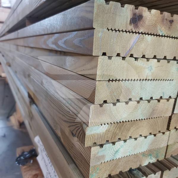 27x145x6000 Borovi Impregnált (telített) Teraszburkolat (Zöld, SUD) AB
