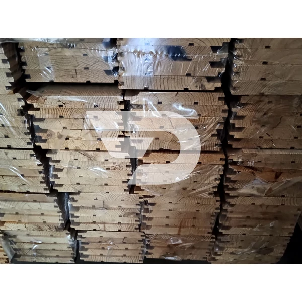 19x140x4200 Erdeifenyő (Borovi) Thermo Kültéri Trapéz Falburkolat (Nyitott, SUD) AB